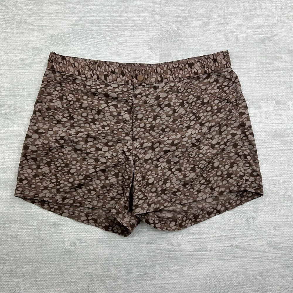 Columbia Shorts Womens 8 Brown Camo Cheetah Print‎ Titanium Outdoor PFG